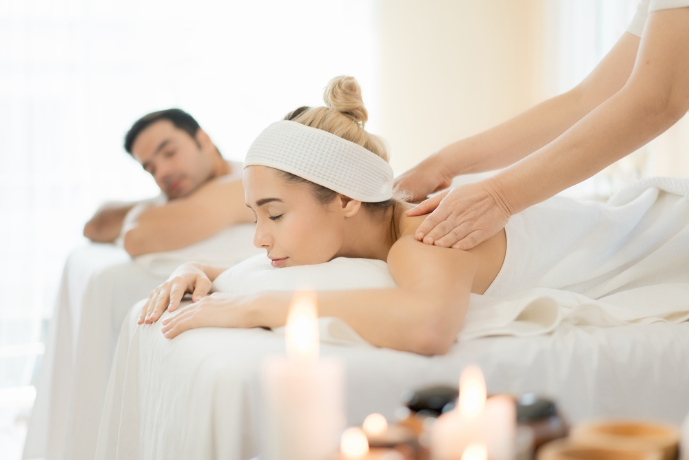 couple getting massage together